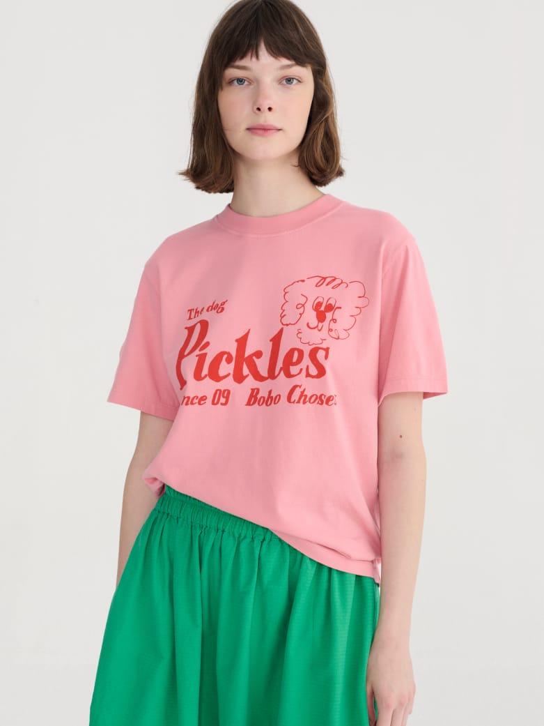 Bobo Choses The Dog Pickles Fitted T-shirt Damen pink